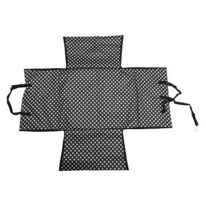Double Waterproof Car Seat Cover for Pet Dots Pattern Black